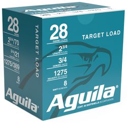 Aguila 1CHB2878 Target Load Competition 28Gauge 2.75" 3/4oz 8Shot 25 Per Box/20 Case