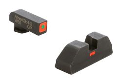 AmeriGlo GL616 CAP Sight Set for Glock  Green Tritium Orange Outline Front Sight Orange-Bar Rear Sight