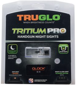 TruGlo TG231MP1C Tritium Pro  Black | Green Tritium Orange Outline Front Sight Green Tritium Rear Sight