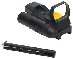 Firefield FF26023 Impact Duo Reflex Sight Matte Black 1 x 31 mm x 22 mm 3 MOA/5 MOA Red Dot Multi Reticle Red Laser