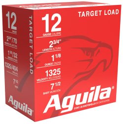 Aguila 1CHB1246 Sporting Clays High Velocity 12Gauge 2.75" 1 1/8oz 7.5Shot 25 Per Box/10 Case