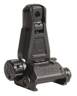 Magpul MAG276-BLK MBUS Pro Sight Rear  QPQ Melonited Steel Construction for AR Platform