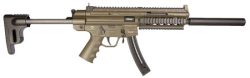 GSG GSG219GERGGSG1622G GSG-16  Full Size 22 LR 22+1 16.25" Black Green Polymer Receiver Black Collapsible w/Storage Compartment Stock Right Hand