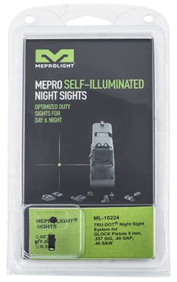 Meprolight USA 102243107 Tru-Dot  Green Tritium White Outline Front Sight-Glock Gen 1-5 Front Sight Only