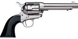 Taylors & Company 0420N00 1873 Cattleman 44-40 Win Caliber with 4.75" Barrel, 6rd Capacity Cylinder, Overall Nickel-Plated Finish Steel & Black Polymer Grip