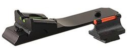 TruGlo TGTG112 Lever Action Rifle Sights  Black 0.450" 3-Dot Red Front, Green Rear Adjustable Winchester/Henry/Marlin Rifles