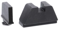 AmeriGlo GL470 Optic Compatible Sight Set for Glock  2XL Tall Serrated Front Sight- Black Rear Sight