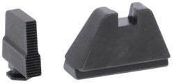 AmeriGlo GL507 Optic Compatible Sight Set for Glock  5XL Tall Serrated Front Sight-Black Rear Sight