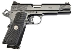 Wilson Combat CQBEFS9 CQB Elite 9mm Luger 10+1 5" Match Grade Barrel, Black Serrated Carbon Steel Slide, Black Armor-Tuff Carbon Steel Frame w/Beavertail, Black G10 Grip