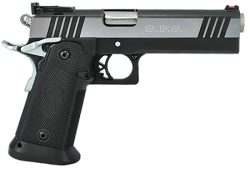 TriStar 85674 SPS Pantera 1911 9mm Luger 18+1, 5" Stainless Steel Barrel, Black Chrome Serrated Steel Slide, Black Steel Frame w/Beavertail, Black Polymer Grip
