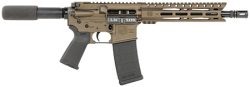 Diamondback DB1915K071 DB15 AR Pistol Carbine Length 5.56x45mm NATO 10" 30+1 Midnight Bronze Buffer Tube Stock
