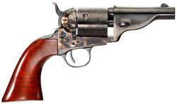 Taylors & Company 550958 The Hickok Open-Top 38 Special Caliber with 3.50" Blued Finish Barrel, 6rd Capacity Blued Finish Cylinder, Color Case Hardened Finish Steel Frame & Walnut Army Size Grip