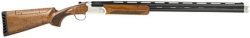 Stevens 18748 555 Sporting 12 Gauge 3" 2rd 30" Vent Rib Barrel, Silver Aluminum Receiver,  Turkish Walnut Adjustable Comb Stock