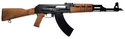 Zastava Arms Usa ZR7762LM ZPAPM70  7.62x39mm 30+1 16.30" Barrel, Black Barrel/Rec, Tiger Stripe Light Maple Grip & Fixed Stock