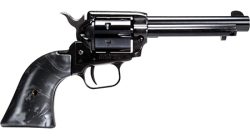 Heritage Mfg RR22B4BP Rough Rider  22 LR 6 Shot, 4.75" Black Oxide Steel Barrel, Black Oxide Zinc Alloy Frame, Black Oxide Cylinder, Black Pearl Grip, Manual Safety, Exposed Hammer