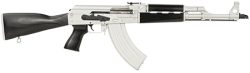 Zastava Arms Usa ZR7762CSB ZPAPM70  7.62x39mm 30+1 16.30" Black Chrome Lined Steel Barrel, Silver Receiver, Black Polymer Handguard, Fixed Dark Walnut Synthetic Stock