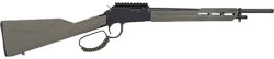 Rossi RL22161STOD Rio Bravo Tactical 22 LR 10+1 16.50" Polished Black Oxide Steel Threaded Barrel, Picatinny Rail Matte Black Aluminum Receiver, Fixed OD Green Synthetic Stock