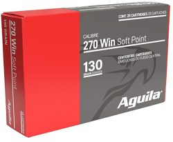 Aguila 8053AG   270Win 130gr InterLock Boat Tail Soft Point 20 Per Box/10 Case