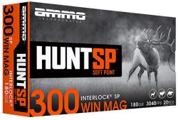 Ammo Inc 300WM10SPA20 Hunt  300Win 180gr Soft Point 20 Per Box/10 Case