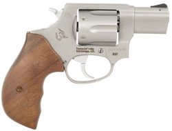 Taurus 232729TW 327  Small Frame 327 Federal Mag 6rd 2" Matte Stainless Steel Barrel, Cylinder & Frame, Walnut Grip, Hammer Safety