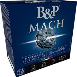 B&p Ammunition 12B78F27 Mach  12Gauge 2.75" 7/8oz 7.5Shot 25 Per Box/10 Case
