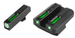 TruGlo TG13WA1A TFX  Black | Green Tritium & Fiber Optic White Outline Front Sight Green Tritium & Fiber Optic Rear Sight