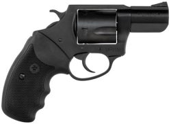 Charter Arms 63520 Mag Pug  Large 357 Mag, 5 Shot 2.20" Black Nitride Steel Barrel, Cylinder & Frame w/Black Finger Grooved Rubber Grip