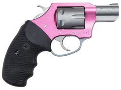 Charter Arms 52230 Pathfinder Lite Pink Lady Small 22 LR, 8 Shot 2" Matte Stainless Steel Barrel & Cylinder, Pink Aluminum Frame w/Black Finger Grooved Rubber Grip, Exposed Hammer