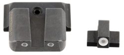 AmeriGlo SW801 Classic Tritium Sight Set for Smith & Wesson M&P  Green Tritium White Outline Front Sight-Green Tritium White Outline Rear Sight