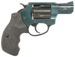 Charter Arms 25387 Undercover Chameleon 38 Special 5rd 2" Barrel, Overall Hi-Polished Iridescent Cerakote Finish, Standard Hammer, Finger Grooved Black Rubber Grip