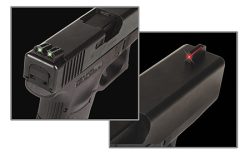 TruGlo TG131S1 Fiber-Optic  Red/Fiber Optic Front Sight-Green/Fiber Optic Rear Sight Sig Sauer P-Series #8 Front/#8 Rear