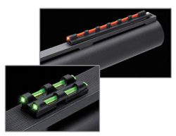 Truglo TG94 Gobble-Dot  Universal Shotgun Green/Red Fiber Optic Green Fiber Optic Black