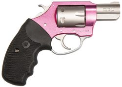 Charter Arms 52330 Pathfinder Pink Lady Small 22 WMR, 8rd 2" Stainless Stainless Steel Barrel & Cylinder, Pink Aluminum Frame w/Black Finger Grooved Rubber Grip, Exposed Hammer