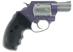 Charter Arms 52340 Pathfinder Lavender Lady Small 22 WMR, 8 Shot 2" Stainless Steel Barrel & Cylinder, Lavender Aluminum Frame w/Black Finger Grooved Rubber Grip, Exposed Hammer