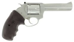 Charter Arms 72342 Pathfinder Target Small 22 WMR, 8rd 4.20" Matte Stainless Steel Barrel & Cylinder, Anodized Aluminum Frame w/Black Finger Grooved Rubber Grip, Exposed Hammer