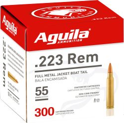 AGUILA 223 REM 55GR FMJ - 300RD 4BX/CS