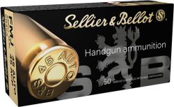 S&B 45 ACP 230GR FMJ-RN - 50RD 20BX/CS