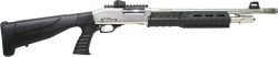 IVER JOHNSON PUMP 12GA. 3" - 18" S.NICKEL QD PG BUTTSTOCK