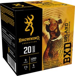 Browning Ammo B193512035 BXD Upland 20Gauge 3" 1 1/4oz 5Shot 25 Per Box/10 Case