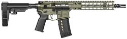 Radian Weapons R0515 Model 1 Pistol 223 Wylde 30+1 10.50", OD Green Billet Rec/M-Lok Handguard, Smooth Buffer Tube (No Brace), Magpul Grip, Ambi Controls, Dead Air QD Flash Hider, Adj. Triggers