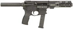 Bersa BAR9GL4BSC AR9  9mm Luger 33+1 4" Barrel, KAW Valley XL Compensator, Hard Coat Anodized Metal Finish, Magpul MOE+ Grip, Manual Safety