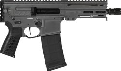 CMMG 30A0E33-TNG Dissent  300 Blackout 30+1 6.50", Tungsten Gray Cerakote Rec, OEM Grip, Picatinny Buffer Adapter, Zeroed Drop-In Single Stage Trigger