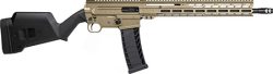CMMG 94AC80FCT Dissent BR4 *CA Compliant 9mm Luger 10+1 16.10" Coyote Tan Cerakote Aluminum Receiver, Magpul SGA Stock, Zeroed Drop-In Single Stage Trigger