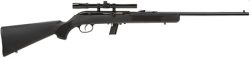 Savage Arms 40000 64 FXP 22 LR Caliber with 10+1 Capacity, 21" Barrel, Matte Blued Metal Finish, Matte Black Synthetic Stock & No AccuTrigger Right Hand (Full Size) Includes 4x15mm Scope