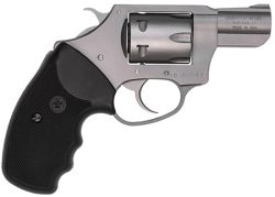 Charter Arms 72324 Pathfinder  Small 22 WMR, 8 Shot 2" Stainless Steel Barrel  & Cylinder, Anodized Aluminum Frame w/Black Finger Grooved Rubber Grip, Exposed Hammer