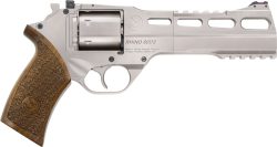 CHIAPPA RHINO 60SA 357MAG - 6" ADJ. SIGHT NICKEL/WALNUT