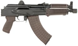 Arsenal SAM7K56P SAM7K-56P  Sports South Exclusive 7.62x39mm 30rd, 8.50" Black Chrome Lined Steel Barrel, Black Milled Receiver, Plum Furniture, Picatinny Rail, Hard Case, QD Swivel Sling