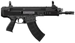 CZ-USA 91450 Bren 2 MS  5.56x45mm NATO 30+1 8.26" Black Cold Hammer Forged Barrel & Frame, Black Stippled Polymer Grips Right Hand