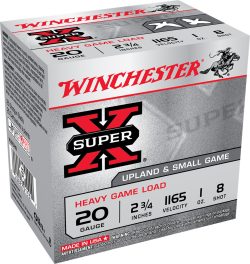 Winchester Ammo XU20H8 Super X Heavy Game Load 20Gauge 2.75" 1oz 8Shot 25 Per Box/10 Case