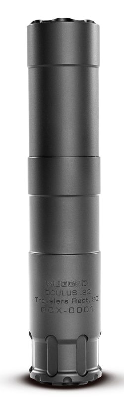 RUGGED SUPPRESSOR OCU22 Oculus22  22 LR 1.06" Black Cerakote 17-4 Stainless Steel 1/2"-28 tpi